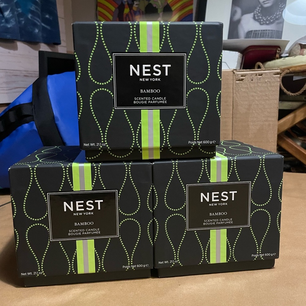 LOT of 3 NEST Bamboo 3-wick candle 21.1oz